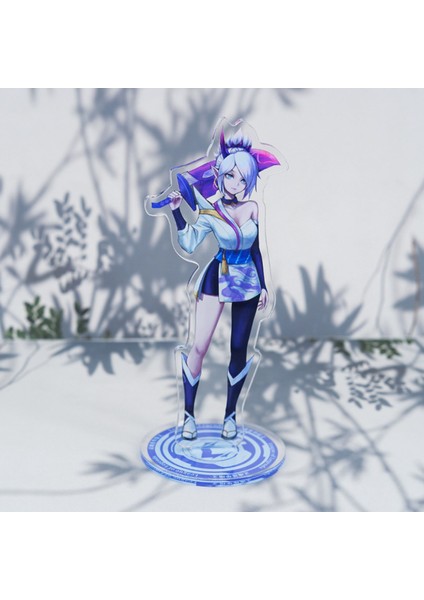 Ayakta Kart Çok Fonksiyonlu Sağlam Akrilik Anime Kassadin Jinx Şekil Kartı Komik Sergi Için (Yurt Dışından) modelleri