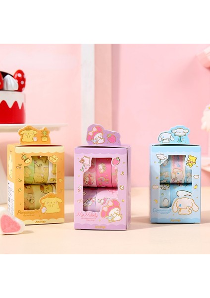 Kawaii Iyi Geceler Serisi Washi Bant Seti My Melody Cinnamoroll Purin Köpek Anime Figürleri Dizüstü Etiket Dekoratif Bant Çocuk Hediye (Yurt Dışından) fiyatları