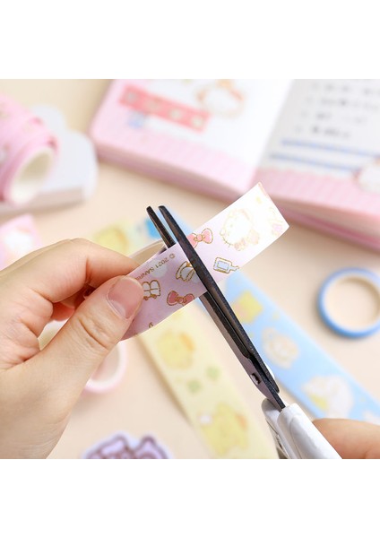 Kawaii Iyi Geceler Serisi Washi Bant Seti My Melody Cinnamoroll Purin Köpek Anime Figürleri Dizüstü Etiket Dekoratif Bant Çocuk Hediye (Yurt Dışından) fırsatları