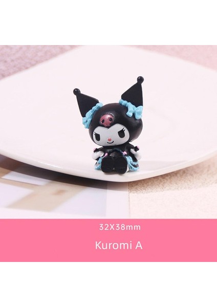 Anime Sanrio Şekil Melody Аниме Фигурки Kuromi Aksiyon Figürleri Koleksiyon Modeli Süs Araba Dekorasyon Çocuklar Kızlar Için Hediye (Yurt Dışından)