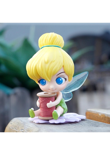 2022 Yeni 9cm Q Posket Tatlım Cinderella Alice Tinker Bell Pvc Anime Sevimli Bebek Koleksiyon Model Oyuncak Doğum Günü Noel Hediyesi (Yurt Dışından)
