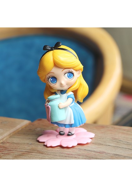 2022 Yeni 9cm Q Posket Tatlım Cinderella Alice Tinker Bell Pvc Anime Sevimli Bebek Koleksiyon Model Oyuncak Doğum Günü Noel Hediyesi (Yurt Dışından) fırsatları