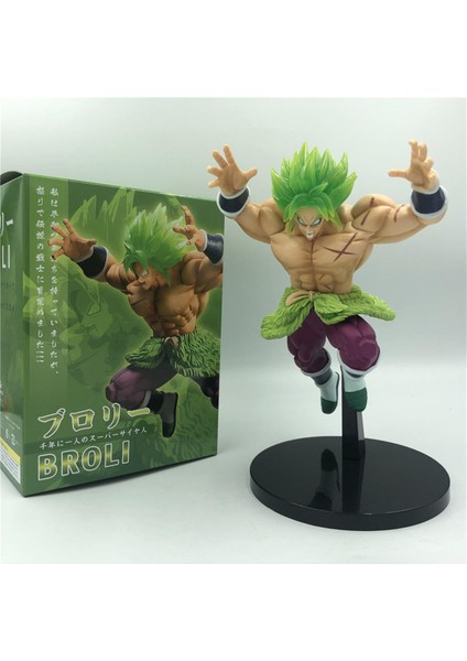 Anime Dragon Ball Z Şekil Broly Süper Saiyan Broli Yeşil Saç Pvc Action Figure Goku Vegeta Dövüş Modeli Oyuncak (Yurt Dışından)