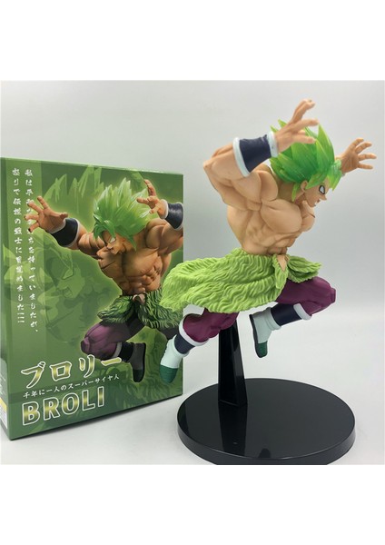 Anime Dragon Ball Z Şekil Broly Süper Saiyan Broli Yeşil Saç Pvc Action Figure Goku Vegeta Dövüş Modeli Oyuncak (Yurt Dışından)