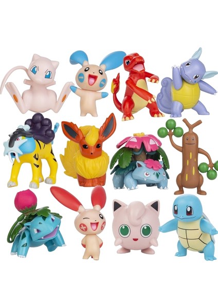 5-10CM Evcil Hayvan Figürleri Koleksiyonu Pikachu Mewtwo Mew Groudon Charizard Venusaur Blastoise Anime Figürleri Bebek Modeli Çocuk Oyuncak (Yurt Dışından) fiyatları