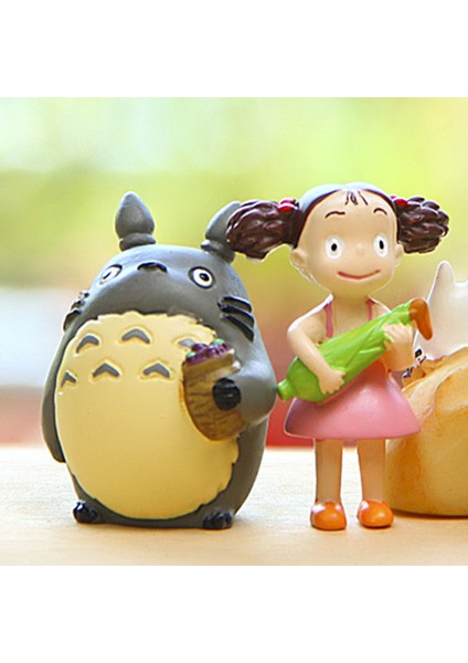 Heykeli Bebek Sevimli Peyzaj Uzun Ömürlü Komşum Totoro Anime Figürü Süsleme Masaüstü Dekor (Yurt Dışından)