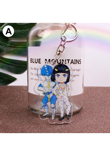 Anime Figürü Anahtarlık Katı Şeffaf Baskı Kırık Geçirmez Jojo'nun Tuhaf Macera Akrilik Anahtarlık Dekor Için (Yurt Dışından)