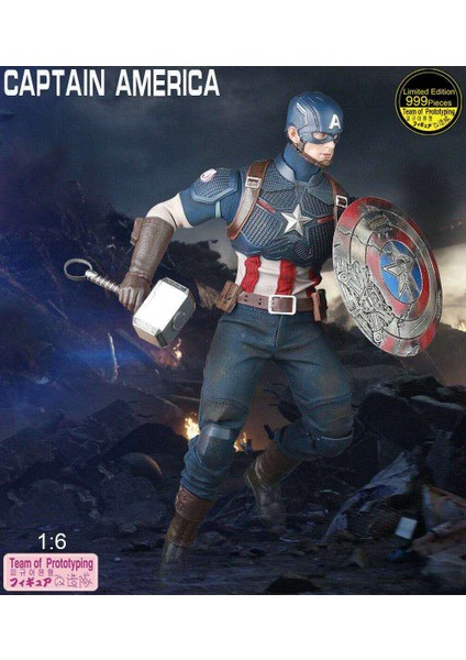 Marvel Kaptan Amerika 1:6 Sınırlı Sayıda 999 Parça Mafsallı Aksiyon Eklemleri Hareketli Şekil Oyuncaklar (Yurt Dışından) fiyatları