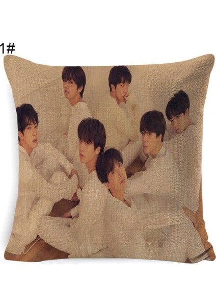 Kpop Bts Üyesi Fotoğraf Yastık Kılıfı Minder Örtüsü Ev Ofis Çekyat Dekor (Yurt Dışından)