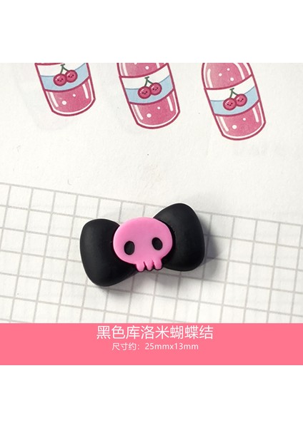 10 Adet Kawaii Anime Kuromi Karikatür Papyon Şekli Reçine Minyatür Oyuncak Dıy El Sanatları Telefon Kabuk Yama Tırnak Takısı Saç Aksesuarları (Yurt Dışından) indirimleri