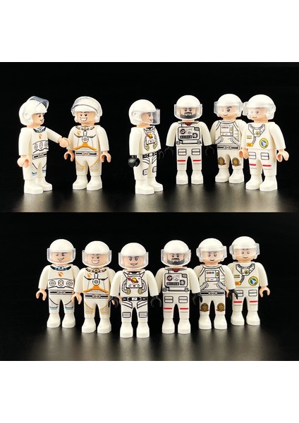 Moc Uzay Astronot 4.5 cm Playmobil Aksiyon Figürü Mini Aksesuar Yapı Taşları Parçaları Tuğla Seti Boys Için Eğitici Oyuncaklar (Yurt Dışından) fiyatları