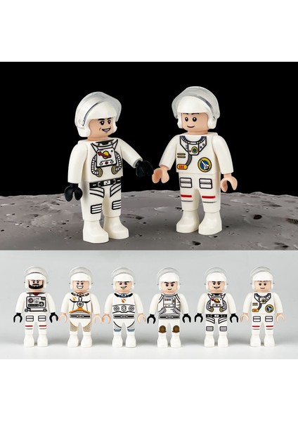 Moc Uzay Astronot 4.5 cm Playmobil Aksiyon Figürü Mini Aksesuar Yapı Taşları Parçaları Tuğla Seti Boys Için Eğitici Oyuncaklar (Yurt Dışından) fırsatları
