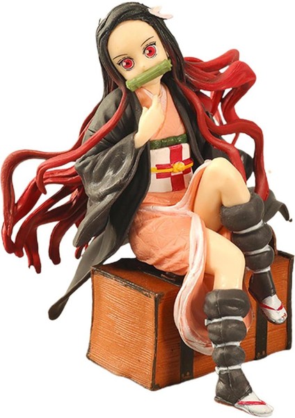 Childrenworld Şekil Oyuncak Nefis Anime Demon Slayer S Versiyonu Tanjirou Nezuko Heykelcik Bebek Oyuncak (Yurt Dışından)
