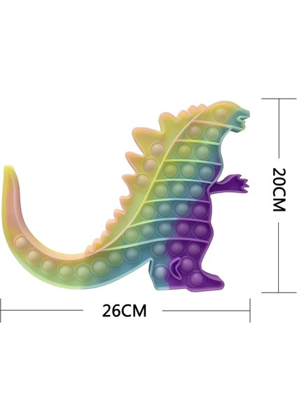 Fidget Oyuncaklar 20 cm Godzilla Fidget Anti-Stres Antistres Rahatlatıcı Figet Çocuk Yetişkin Pop Itme Oyuncaklar (Yurt Dışından) fırsatları