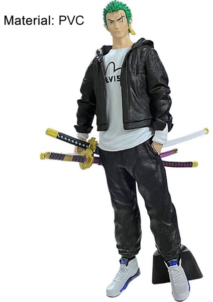 Yeşil Ev Anime Heykelcik Colorfast Tek Parça Roronoa Zoro Karikatür Model Oyuncak (Yurt Dışından) modelleri