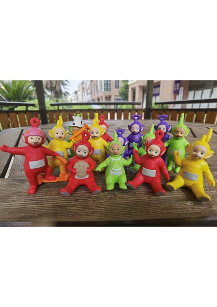 Adet Sevimli Kawaii Teletubbies Pvc Model Bebek Aksiyon Figürü Karikatür Silikon Vinil Bebek Heykelcik Süsler Oyuncaklar Çocuk (Yurt Dışından) modelleri