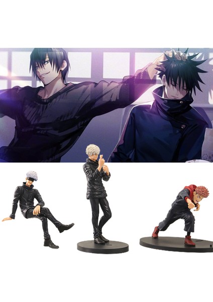 Jujutsu Kaisen Şekil Yakışıklı Koleksiyon Zarif Satoru Itadori Yuji Anime Heykelcik Karikatür Severler Için (Yurt Dışından) modelleri