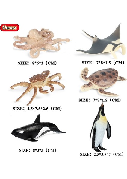 Oenux Tarih Öncesi Sealife Hayvanlar Köpekbalığı Balina Nautilus Modeli Aksiyon Figürleri Küçük Deniz Minyatür Pvc Sevimli Çocuk Oyuncakları (Yurt Dışından) fırsatları