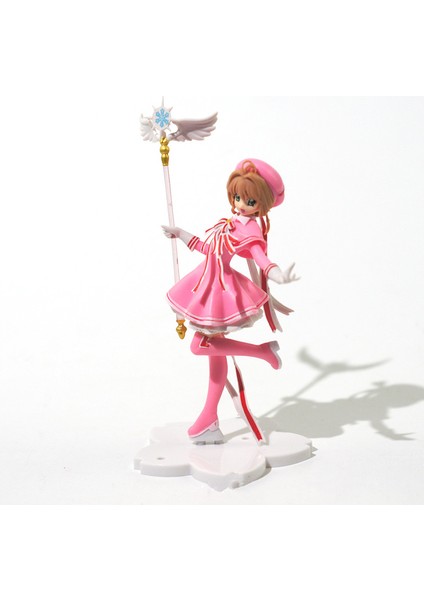 Anime Güzel Pembe Card Captor Sakura Aksiyon Figürleri Modelleri Pvc Şekilli Kalıp Araba Kek Süslemeleri Sihirli Değnek Kız Oyuncak Hediye (Yurt Dışından) modelleri