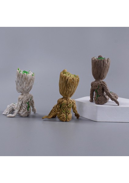 6 cm Ağaç Adam Groot Guardians Galaxy Marvel Avengers Anime Mini Oyuncaklar Aksiyon Figürü Oturan Groot Çocuk Oyuncakları Hediyeler (Yurt Dışından)