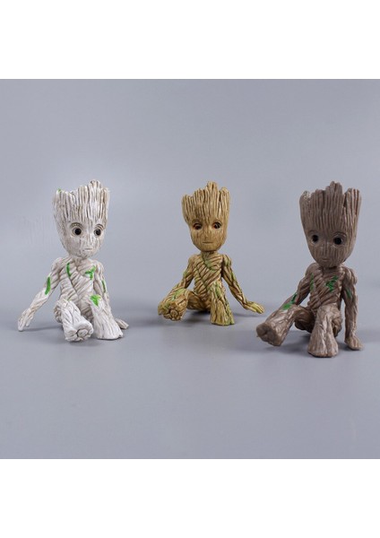 6 cm Ağaç Adam Groot Guardians Galaxy Marvel Avengers Anime Mini Oyuncaklar Aksiyon Figürü Oturan Groot Çocuk Oyuncakları Hediyeler (Yurt Dışından)