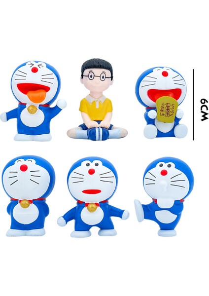 6 Adet Karikatür Anime Karikatür Figürleri Bebek El Bebek Modeli Dekorasyon Çocuklar Hediyeler (Yurt Dışından) indirimleri