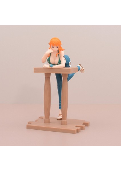 [anime Modeli] Tek Parça 17 cm Güzel Nami Boa Şekil Bar Sayacı Yatma Pozisyonu Grandline Yolculuk Serisi Figürler (Yurt Dışından)