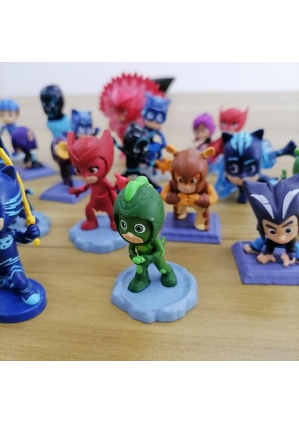 Anime Heykelcik Pj Aksiyon Figürü Çocuk Oyuncağı Çocuk Catboy Gekko Owlette Romeo Luna Kız Armadylan Wolfy Çocuklar Model Süsler (Yurt Dışından) fırsatları