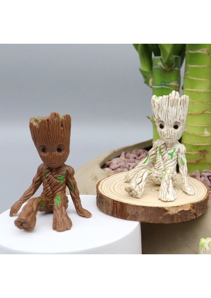 4 Adet 6 cm Guardian Galaxy Ağacı Adam Groot Kek Dekor Aksiyon Oyuncak Figürü Bebek Modeli Karikatür Marvel Avenger Minigroot Çocuk Hediye (Yurt Dışından) modelleri