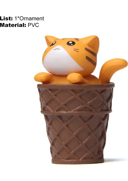 Minyatür Kedi Oyuncak Çevre Dostu Gerçekçi Küçük Kedi Figürleri Oyuncak (Yurt Dışından) modelleri