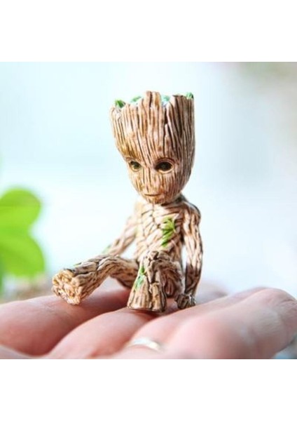 Anime Marvel Aksiyon Figürleri Oturma Pozisyonu Groot Ağaç Adam Saksı Oyuncak Koleksiyonu Süsler Modeli Bebek Çocuklar Için Hediyeler (Yurt Dışından)