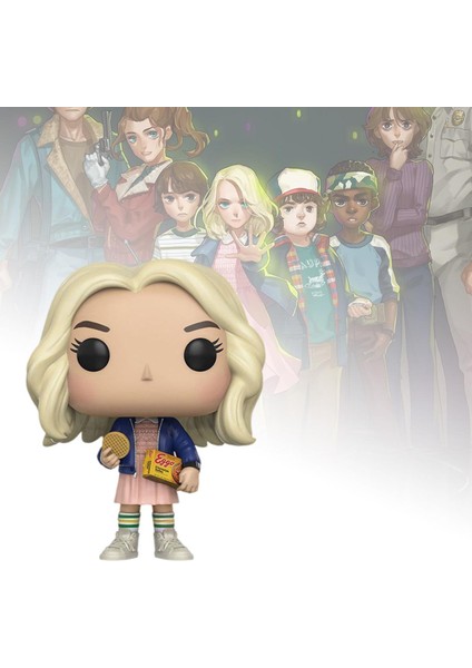 Eggos Aksiyon Figürü Oyuncak ile Film Stranger Things Minyatür Heykelcik Onbir (Yurt Dışından)