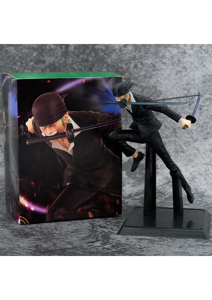 [anime Modeli] Kutulu 20 cm Anime Tek Parça Roronoa Zoro Siyah Kumaş Üç Bıçak Akışı Pvc Action Şekilli Kalıp Bebek Süsleri Koleksiyonları Oyuncak Hediye (Yurt Dışından)