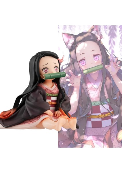 Kamado Nezuko Model Kız Modeli Demon Slayer Heykel Modeli Aksiyon Figürü (Yurt Dışından) modelleri