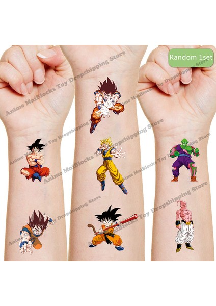 Anime Dragon Ball Z Dövmeler Karikatür Çıkartmalar Goku Piccolo Torankusu Vegeta Aksiyon Figürü Karikatür Çocuk Kız Doğum Günü Hediyesi (Yurt Dışından)