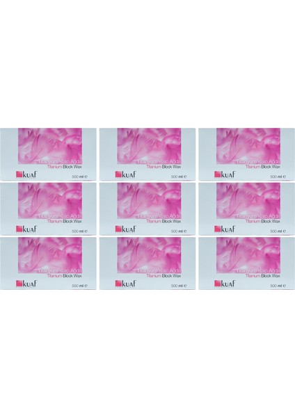 Kalip Ağda 500 gr Titanyum 9 Adet