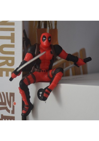 Disney Marvel Deadpool 2 Aksiyon Figürü Araba Iç Duruş Modeli Anime Mini Bebek Dekorasyon Pvc Koleksiyonu Heykelcik Oyuncak Modeli (Yurt Dışından)