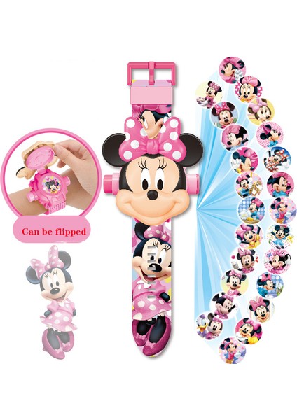 Disney Karikatür Çocuk Izle 3D Projeksiyon Karikatür Dondurulmuş Mickey Örümcek Adam Demir Adam Dijital Saat Çocuk Oyuncak Izle (Yurt Dışından)