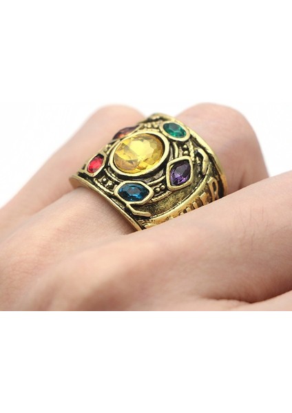 Marvel Avengers Infinity Savaş Thanos Dayağı Güç Halkası Takı Süs Cosplay Varyasyonu (Yurt Dışından) fırsatları