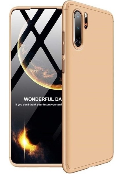 Huawei P30 Pro 360 Ays Zore Sert Kapak Kılıf Gold