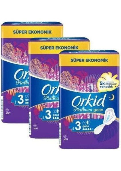 Platinum Gece 3 16&quot;lı 3 Paket