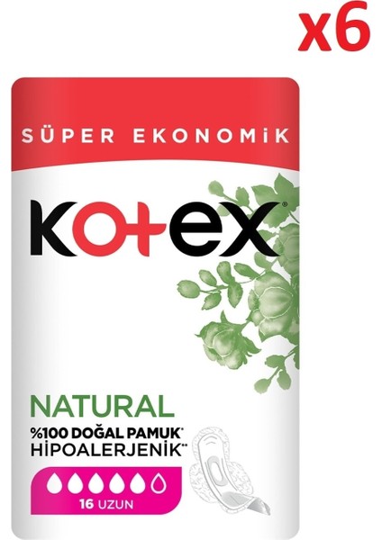 Natural Uzun 16 Lı x 6