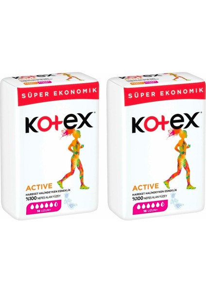 Active Ped 16'lı Uzun - 2'li Paket fiyatları