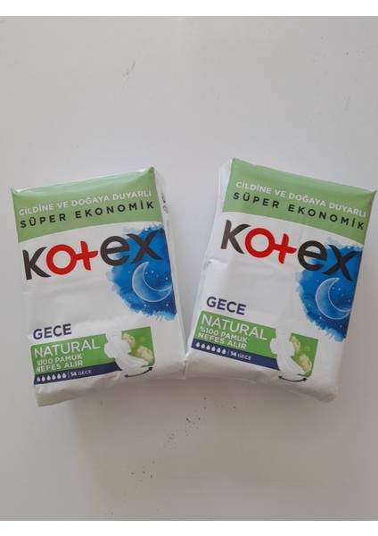 Hij. Ped Natural Gece 14'lü x 2 Adet