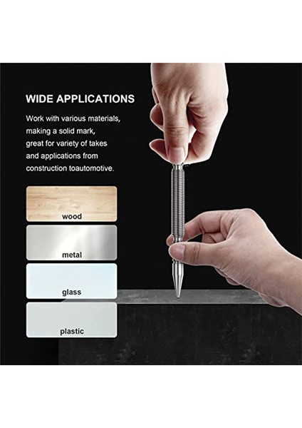 Bahar Çift Uçlu Çivi Yumruk Seti Merkezi Delik Delme Yaylı Işaretleyici Metal Ağaç Işleme Matkap Ucu Kapı Pimi Kaldırma (Yurt Dışından) modelleri