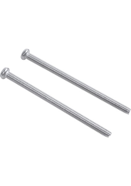 M2.5 x 40MM Phillips Yuvarlak Başlı Vidalar Cıvata 60 Adet M2.5X0.45MM Çinko Kaplama Naylon Ekleme Altıgen Kilit Somunları Siyah 50 Adet (Yurt Dışından)