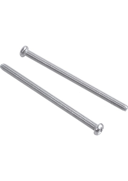 M2.5 x 40MM Phillips Yuvarlak Başlı Vidalar Cıvata 60 Adet M2.5X0.45MM Çinko Kaplama Naylon Ekleme Altıgen Kilit Somunları Siyah 50 Adet (Yurt Dışından)