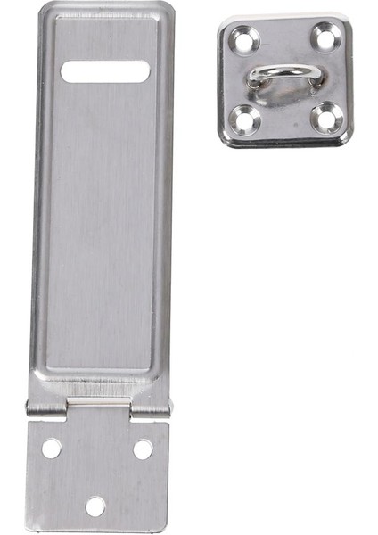 Quanbu Garaj Kapısı Gümüş Ton Paslanmaz Çelik Asma Kilit Toka Çile ve Zımba 4 (Yurt Dışından)