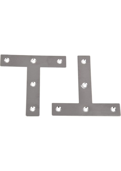Quanbu 5 Adet Açı Plakası Köşe Desteği Düz T Şekli Onarım Braketi 80MM x 80MM (Yurt Dışından)