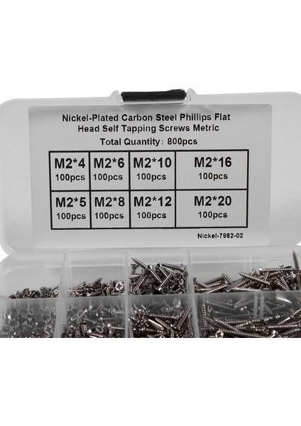 800 Adet Paslanmaz Çelik Kendinden Vuran Vida Ortt Kiti Kilit Somunu Ahşap Konu Çivi Vida Setleri M2 (Yurt Dışından) indirimleri